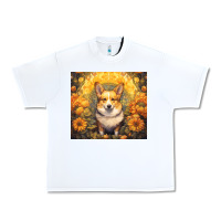 White pembroke welsh corgi Urban Heavy Tee - Unal Design