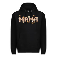 Black retro mama Premium Hoodie - MaliasSmallBusiness