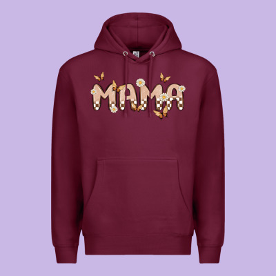 Retro Mama Premium Hoodie Designed By Maliassmallbusiness