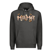 Charcoal Heather retro mama Premium Hoodie - MaliasSmallBusiness
