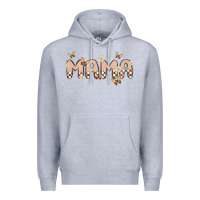 Heather Grey retro mama Premium Hoodie - MaliasSmallBusiness