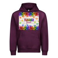 Mauve Wine teacher fuel Urban Hoodie - NancyCooperArtShop