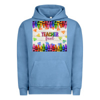 Pigment Pebble Blue teacher fuel Urban Hoodie - NancyCooperArtShop