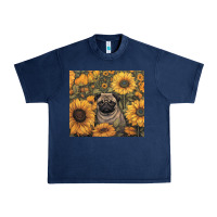 Navy pug Urban Heavy Tee - Unal Design