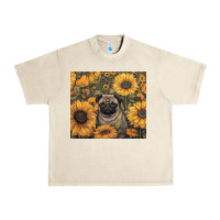 Sandshell pug Urban Heavy Tee - Unal Design