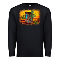 Black cross sunset backgraund Premium Sweatshirt - JahusDesignShop