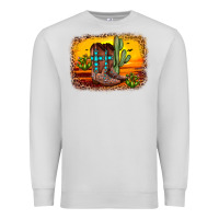 Dove Grey cross sunset backgraund Premium Sweatshirt - JahusDesignShop