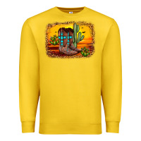 Lemon cross sunset backgraund Premium Sweatshirt - JahusDesignShop