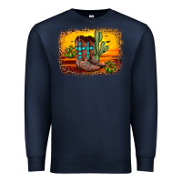 Navy cross sunset backgraund Premium Sweatshirt - JahusDesignShop