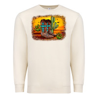 Sandshell cross sunset backgraund Premium Sweatshirt - JahusDesignShop