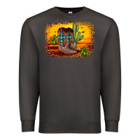 Smoke cross sunset backgraund Premium Sweatshirt - JahusDesignShop