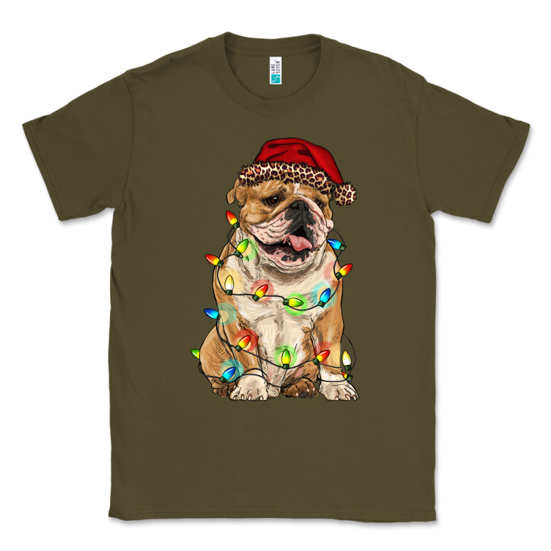 Christmas Bulldog Classic Tee by RanaPortraitStore | Teevron