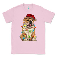 Bubblegum Pink christmas bulldog Classic Tee - RanaPortraitStore