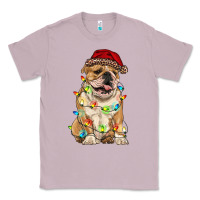 Lilac christmas bulldog Classic Tee - RanaPortraitStore