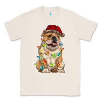 Natural christmas bulldog Classic Tee - RanaPortraitStore