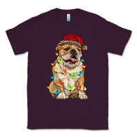 Plum christmas bulldog Classic Tee - RanaPortraitStore