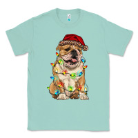 Seafoam christmas bulldog Classic Tee - RanaPortraitStore