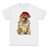 White christmas bulldog Classic Tee - RanaPortraitStore