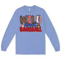 Colony Blue wild about baseball Long Sleeve Tee - Zillion Design Studio
