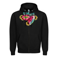 Black summer vibes Zipper Hoodie - SublimationCraftShop