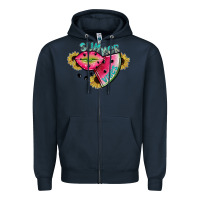 Navy summer vibes Zipper Hoodie - SublimationCraftShop