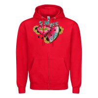 Red summer vibes Zipper Hoodie - SublimationCraftShop