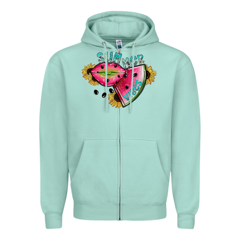 Summer Vibes Zipper Hoodie by SublimationCraftShop | Teevron