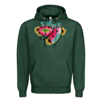 Sports Green summer vibes Zipper Hoodie - SublimationCraftShop