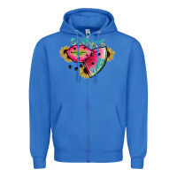 True Royal summer vibes Zipper Hoodie - SublimationCraftShop
