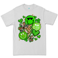 Dove Grey st patrick's day green smile Premium Tee - Artiststas