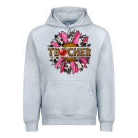 Heather Grey western teacher sunflower Urban Hoodie - NancyCooperArtShop