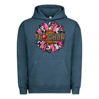 Pigment Midnight Navy western teacher sunflower Urban Hoodie - NancyCooperArtShop