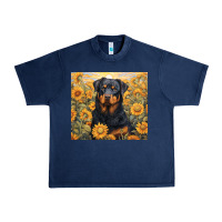 Navy rotweiler Urban Heavy Tee - Unal Design
