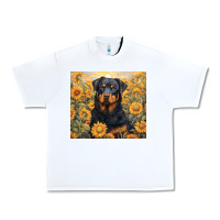 White rotweiler Urban Heavy Tee - Unal Design