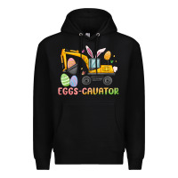 Black eggs cavator easter Premium Hoodie - MaliasSmallBusiness