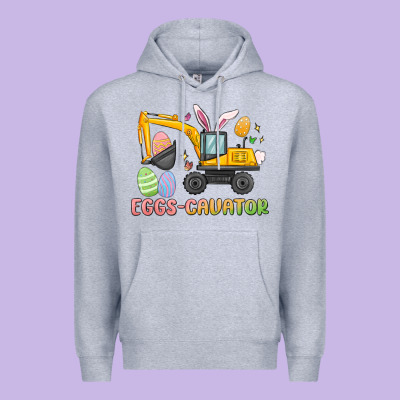 Eggs Cavator Easter Premium Hoodie Designed By Maliassmallbusiness