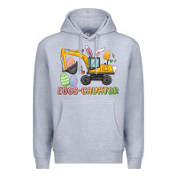 Heather Grey eggs cavator easter Premium Hoodie - MaliasSmallBusiness