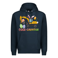 Navy eggs cavator easter Premium Hoodie - MaliasSmallBusiness