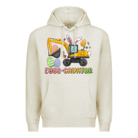 Oatmeal Heather eggs cavator easter Premium Hoodie - MaliasSmallBusiness