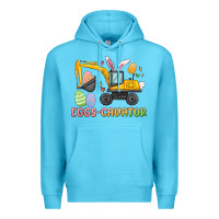 Ocean Blue eggs cavator easter Premium Hoodie - MaliasSmallBusiness