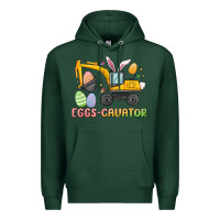 Sports Green eggs cavator easter Premium Hoodie - MaliasSmallBusiness