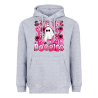 Heather Grey save the boobies Heavyweight Hoodie - Artiststas