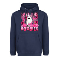 Navy save the boobies Heavyweight Hoodie - Artiststas