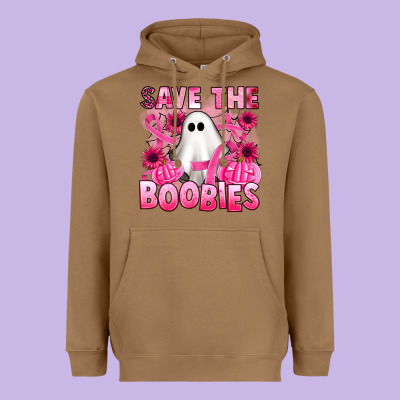 Save The Boobies Heavyweight Hoodie Designed By Artiststas