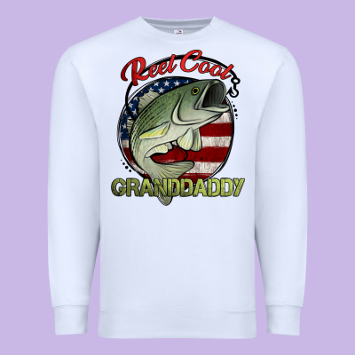 Reel Cool Granddaddy Fishing Premium Sweatshirt Designed By Jasminsmagicworld
