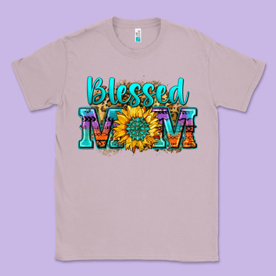 Blessed Mom Sunflower Classic Tee Designed By Zillion Design Studio