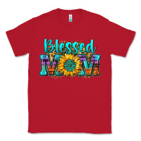 Red blessed mom sunflower Classic Tee - Zillion Design Studio