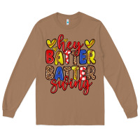 Toasted Coconut hey batter batter swing softball Long Sleeve Tee - Zillion Design Studio