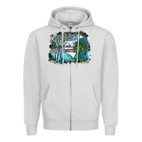 Dove Grey summer vibes Zipper Hoodie - SublimationCraftShop
