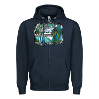 Navy summer vibes Zipper Hoodie - SublimationCraftShop